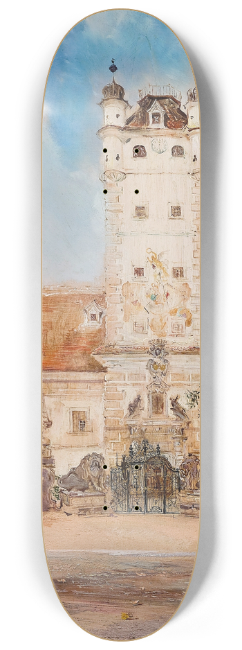 Anton Romako - Greillenstein Castle 8.25 inch art skate deck