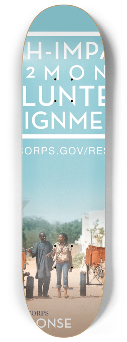 Peace Corps - Volunteer Assignments 8.25 inch art skate deck
