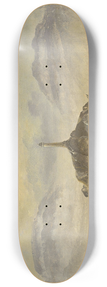 Peder Balke - Lighthouse on the Norwegian Coast 8.25 inch art skate deck