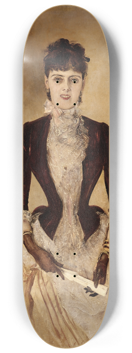 Anton Romako - Portrait Of Isabella Reisser 8.25 inch art skate deck