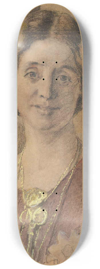 Peder Severin Kryer - Portrait of a Woman (probably Anna Vilhelmine Johanne Dorthea Halberg, married Bjrner, later Larsen) 8.25 inch art skate deck