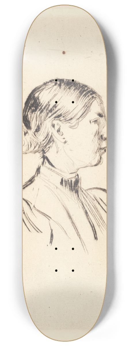 Peder Severin Kryer - Portrt af Anna Ancher, profil 8.25 inch art skate deck
