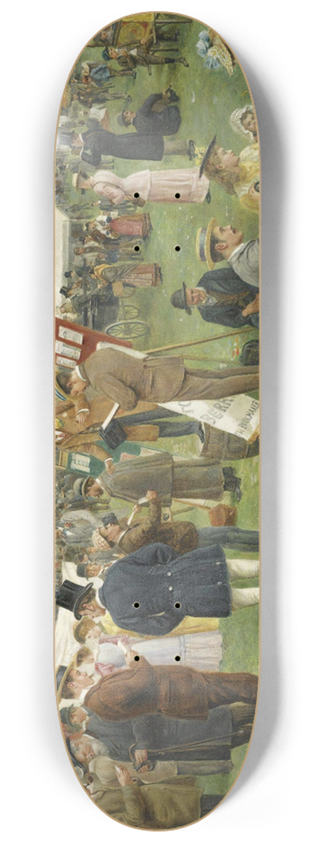 Pedro Vega Y Munoz - Derby day, Epsom 8.25 inch art skate deck