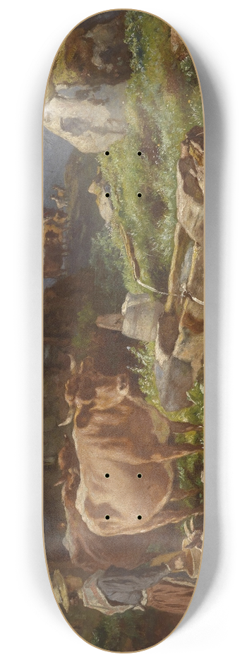 Anton Schrdl - Auf Der Alm 8.25 inch art skate deck