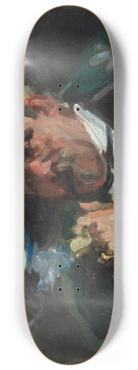 Pericles Pantazis - Portrait of the painter Guillaume Vogels (1836-1896) 8.25 inch art skate deck