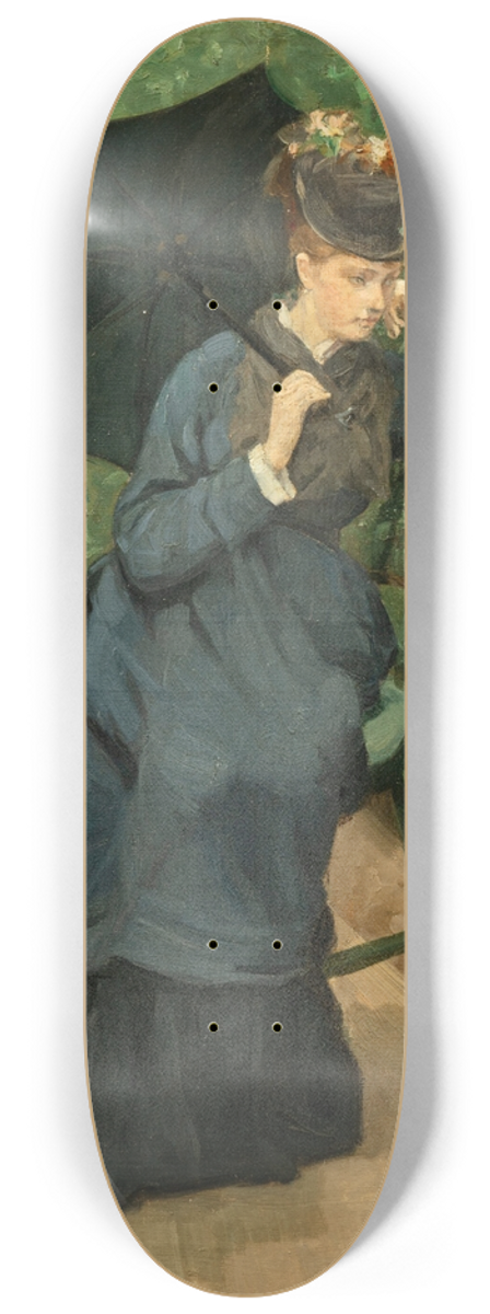 Pericles Pantazis - Woman with umbrella 8.25 inch art skate deck