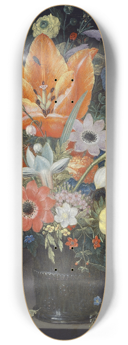 Peter Binoit - Still Life with Iris 8.25 inch art skate deck