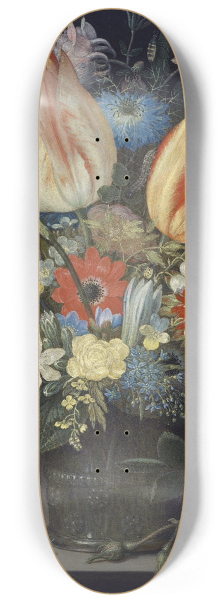 Peter Binoit - Still Life with Tulips 8.25 inch art skate deck
