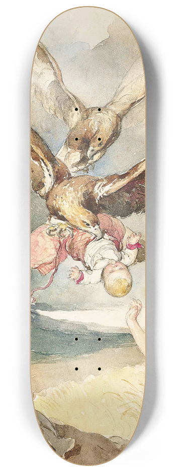 Peter Fendi - An abduction 8.25 inch art skate deck
