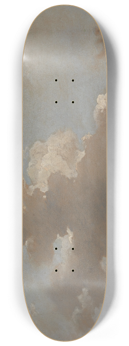 Peter Francis Bourgeois - Coastal Landscape with a Ferry Boat 8.25 inch art skate deck