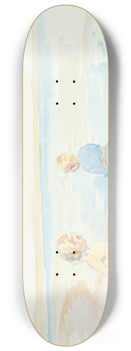 Peter Hansen - Brn ved stranden 8.25 inch art skate deck