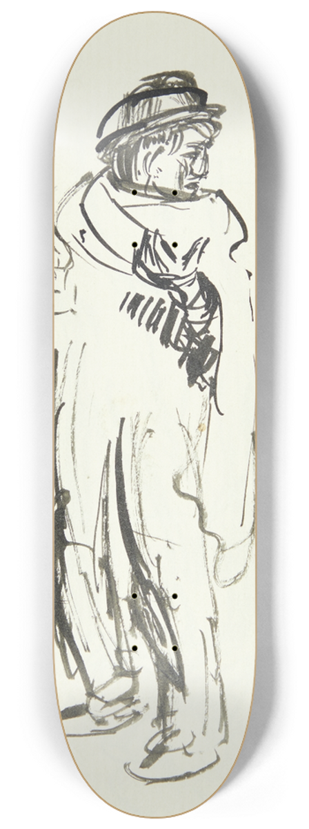 Peter Hansen - Italiensk bonde 8.25 inch art skate deck
