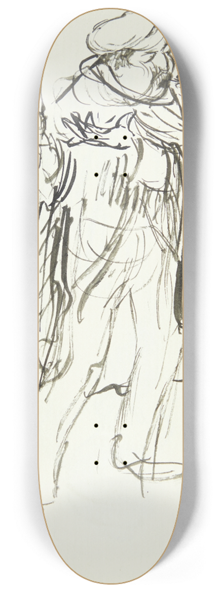 Peter Hansen - Italiensk bonde 8.25 inch art skate deck