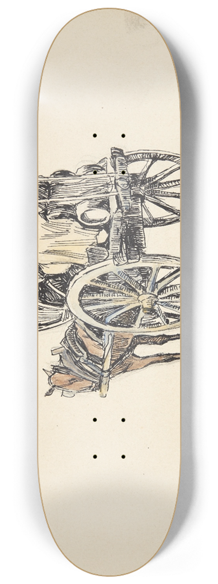 Peter Hansen - Italiensk fragtvogn 8.25 inch art skate deck