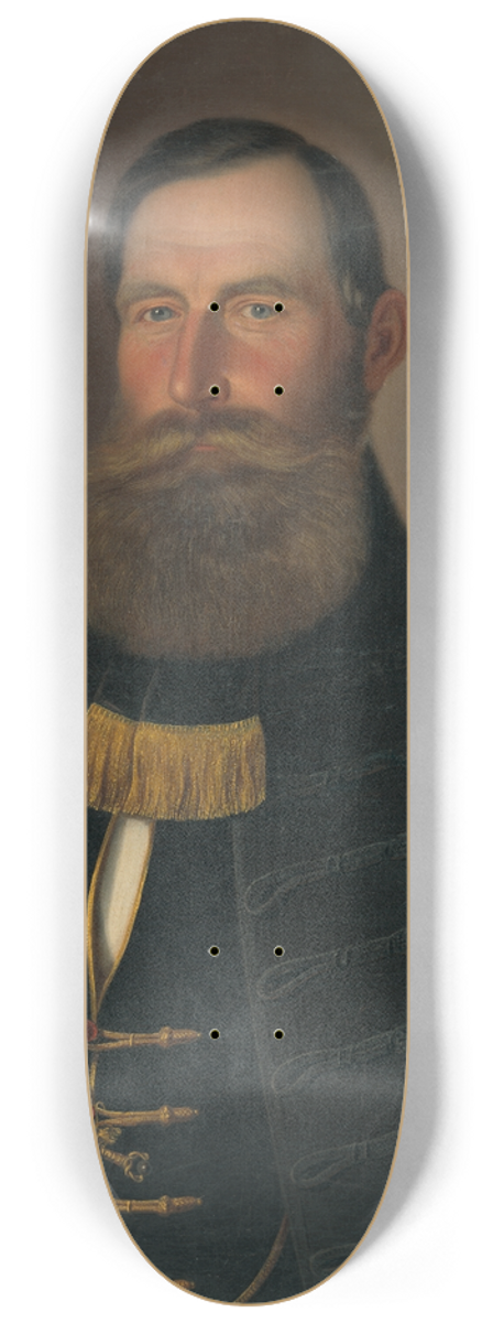 Peter Michal Boh - Portrait of a man with a chin and a beard 8.25 inch art skate deck
