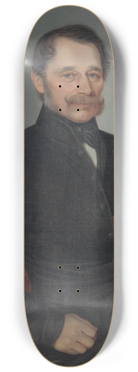 Peter Michal Boh - Portrait of M. Dluhovits 8.25 inch art skate deck