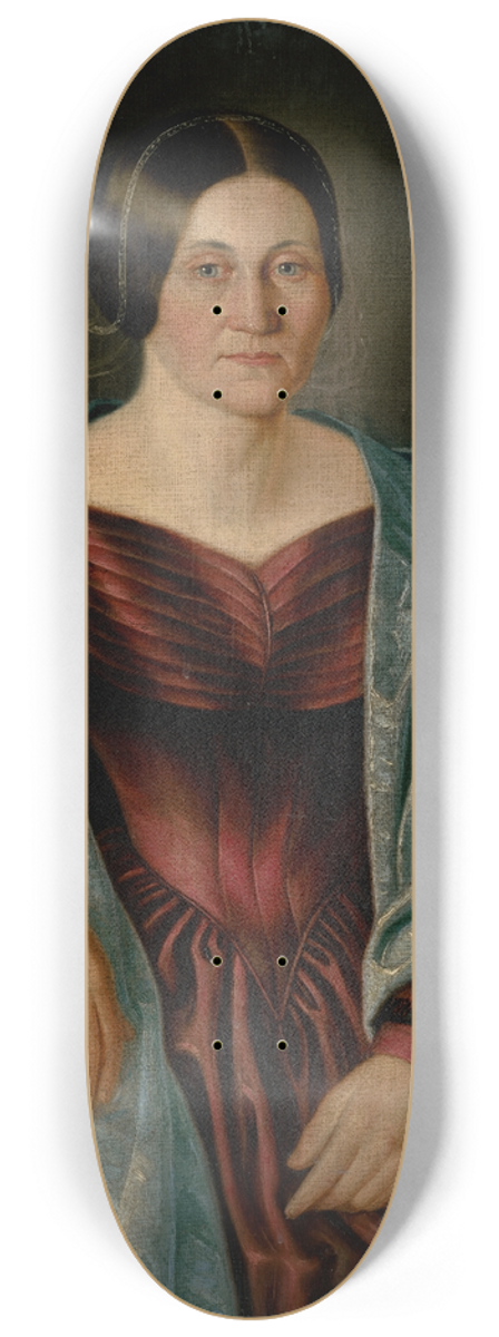 Peter Michal Boh - Portrait of Mrs. Plechov 8.25 inch art skate deck