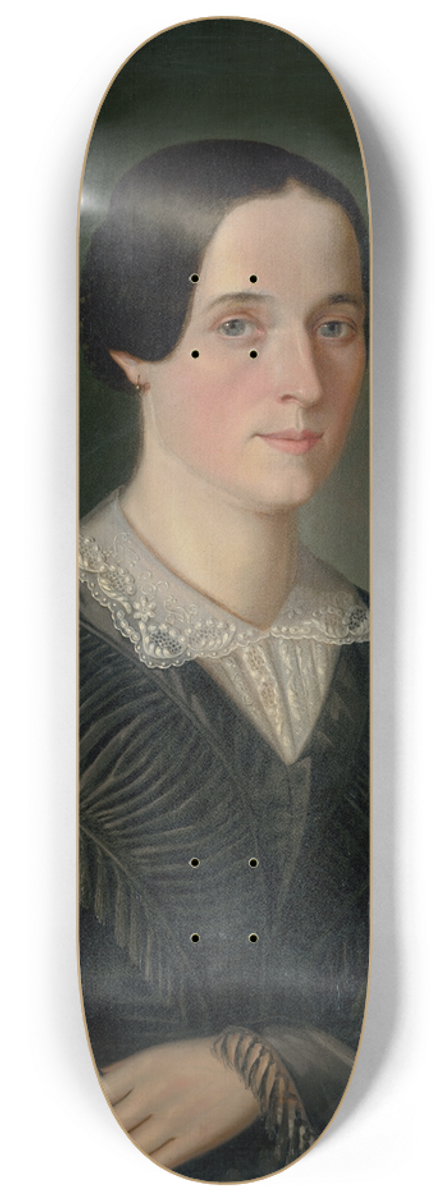 Peter Michal Boh - Portrait of Terzia Droppov (ne Klenkayov) 8.25 inch art skate deck