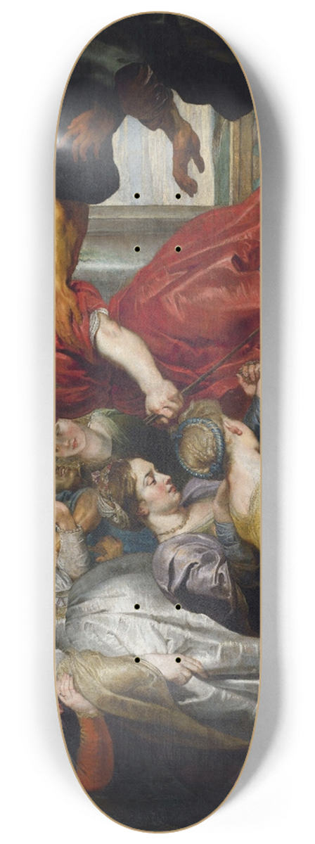 Peter Paul Rubens - Achilles discovered by Ulysses and Diomedes 8.25 inch art skate deck