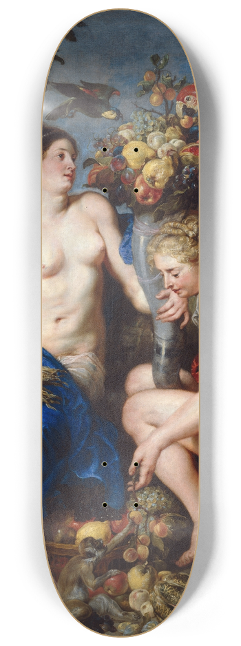 Peter Paul Rubens - Ceres With Two Nymphs 8.25 inch art skate deck