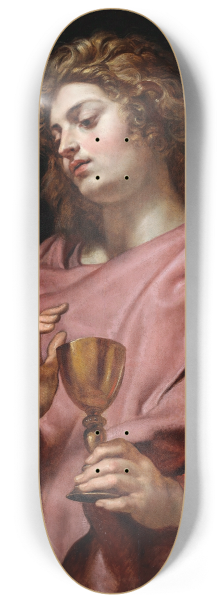 Peter Paul Rubens - St Giovanni Evangelista 8.25 inch art skate deck