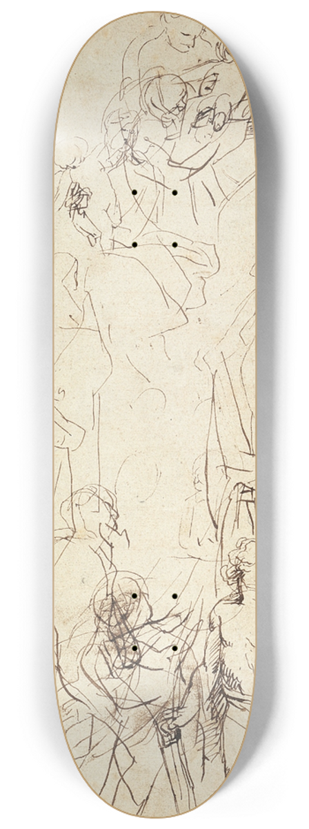 Peter Paul Rubens - The Virgin Adored by Saints 8.25 inch art skate deck