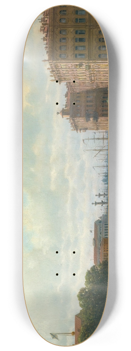 Petr Petrovich Vereshchagin - View Of Palace Square, St Petersburg 8.25 inch art skate deck