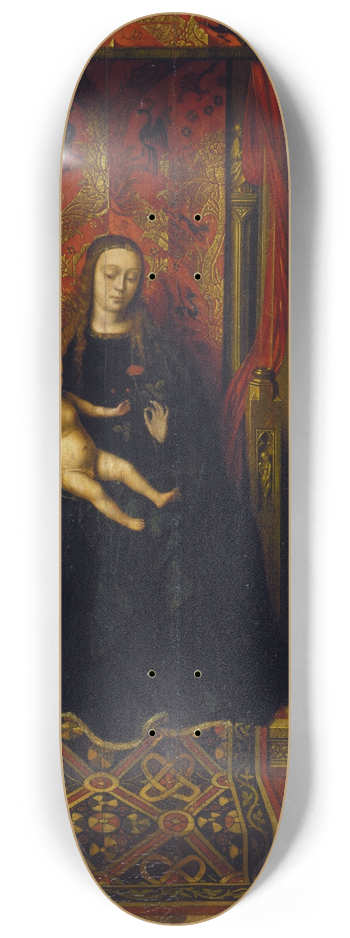 Petrus Christus - Virgin and Child with Saints Jerome and Francis 8.25 inch art skate deck