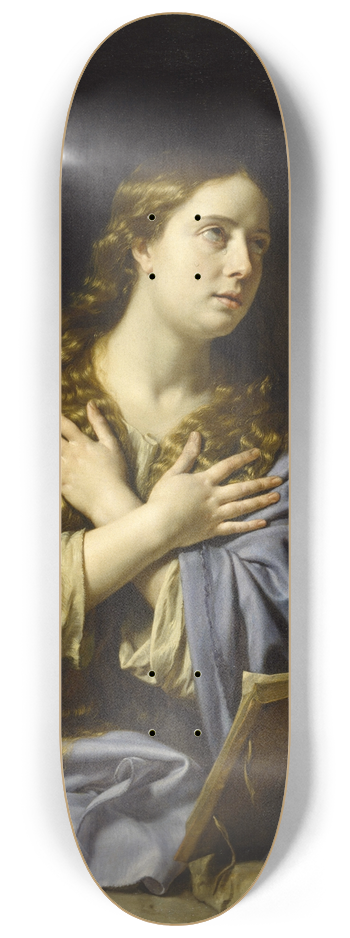 Philippe de Champaigne - The Repentant Magdalen 8.25 inch art skate deck