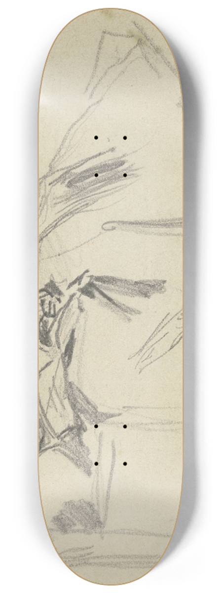 Philipp Rumpf - Auf dem Sofa eingeschlafene Frau 8.25 inch art skate deck