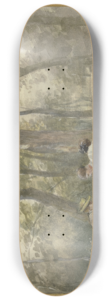 Philipp Rumpf - Der Knstler mit seiner Familie in Ferien 8.25 inch art skate deck