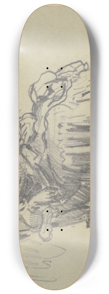 Philipp Rumpf - Frau im Lehnstuhl, zurckgelehnt 8.25 inch art skate deck
