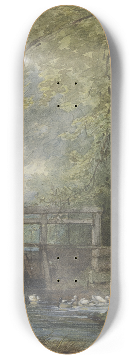 Philipp Rumpf - Gnsehirtin an einer Schleuse 8.25 inch art skate deck