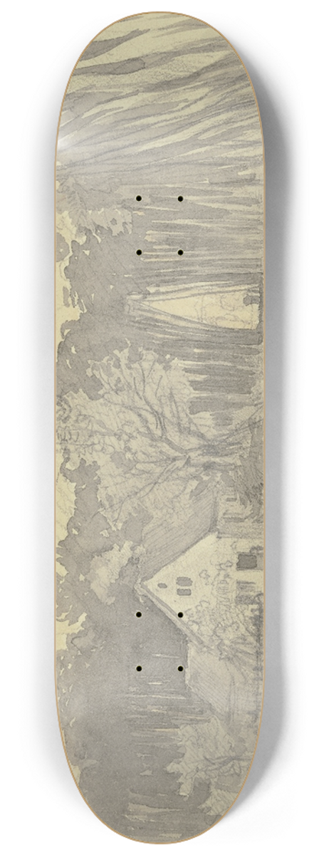 Philipp Rumpf - Haus auf einer Waldlichtung 8.25 inch art skate deck