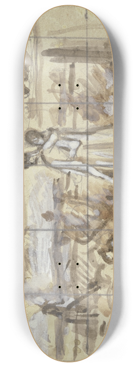 Philipp Rumpf - Liebespaar im Freien 8.25 inch art skate deck