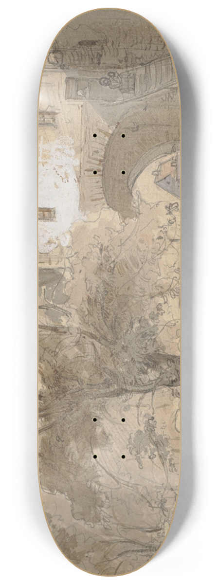 Philipp Rumpf - Unter einer Schleuse am Zoo 8.25 inch art skate deck