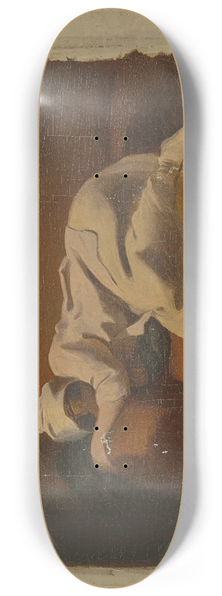 Philipp Winterwerb - Schlafende Frau auf rotem Sofa 8.25 inch art skate deck