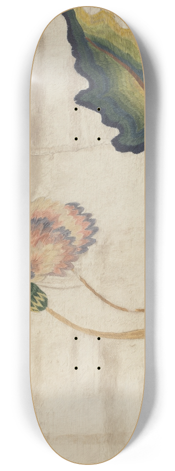 Phyllis Dorr - Crewel Embroidery 8.25 inch art skate deck