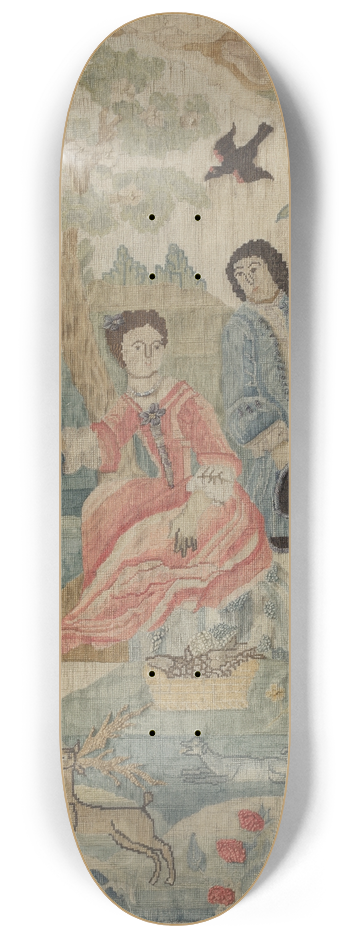 Phyllis Dorr - Petit Point Embroidery 8.25 inch art skate deck