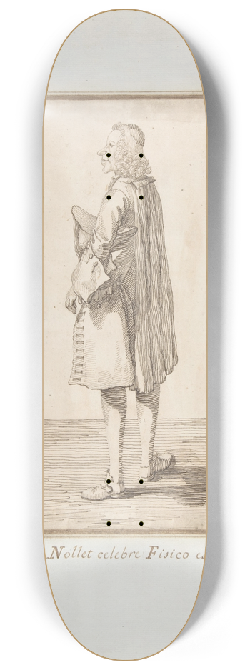 Pier Leone Ghezzi - Abb Jean-Antoine Nollet 8.25 inch art skate deck
