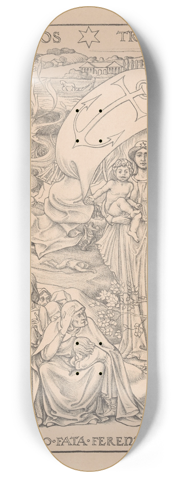 Antoon Derkinderen - Transvaalse prent 8.25 inch art skate deck