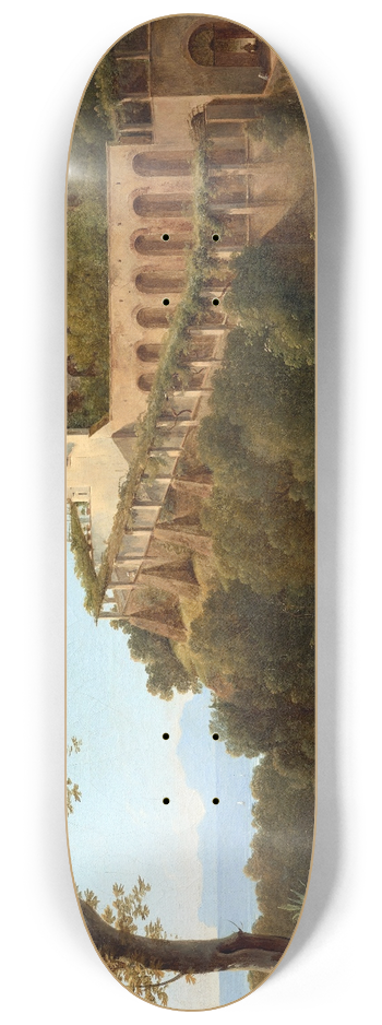 Pierre-Athanase Chauvin - A Convent Near Naples, with a View of Capri 8.25 inch art skate deck