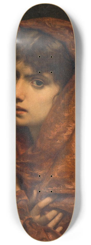 Pierre-Auguste Cot - Portrait of a girl 8.25 inch art skate deck