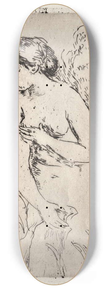 Pierre-Auguste Renoir - Bather Standing Up to Her Knees 8.25 inch art skate deck