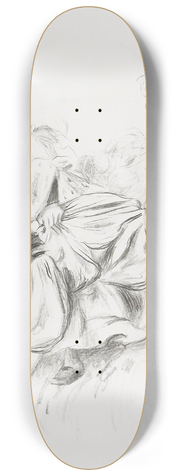 Pierre-Auguste Renoir - Enfants jouant  la balle 8.25 inch art skate deck