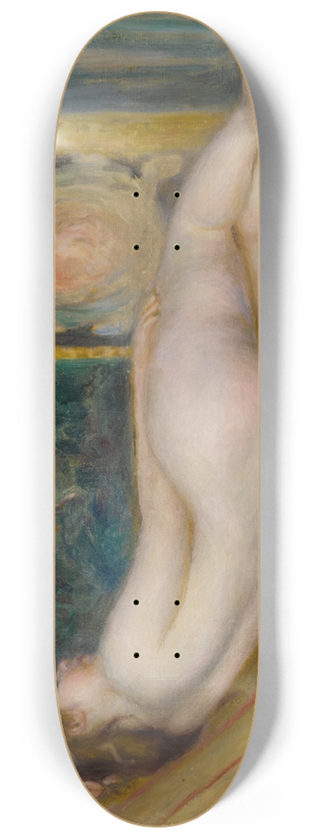 Pierre-Auguste Renoir - Femme nue couche 8.25 inch art skate deck