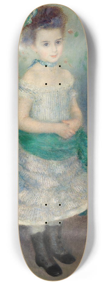 Pierre-Auguste Renoir - Portrait of Jeanne Durand-Ruel (Portrait de Mlle. J.) 8.25 inch art skate deck