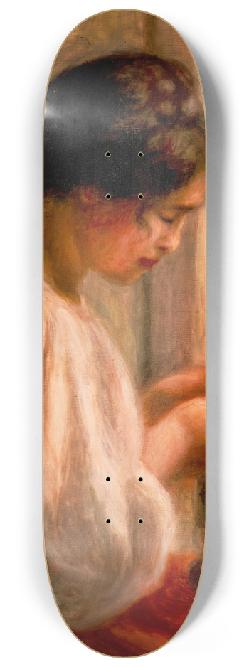 Pierre-Auguste Renoir - Seamstress at Window 8.25 inch art skate deck