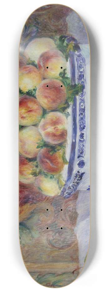 Pierre-Auguste Renoir - Still Life with Peaches 8.25 inch art skate deck