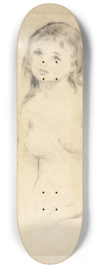 Pierre-Auguste Renoir - Study for a Bather (Etude pour une baigneuse) 8.25 inch art skate deck